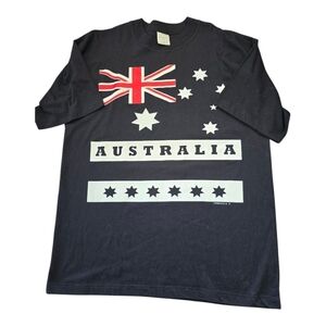 VTG Australia Flag Tshirt Graphic Front Country Travel Souvenir Unisex